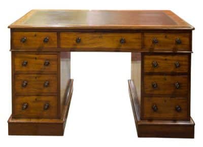 19thc Mahogany desk - Image 3