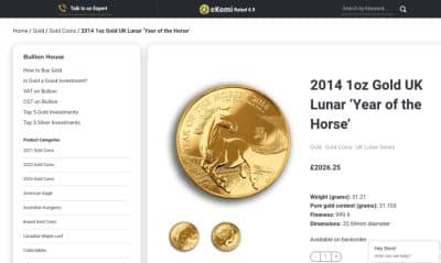 Royal Mint Chinese Year of Horse 1oz Bullion .999 COIN Stunning 24ct Uffington QEII 2014 - Image 5