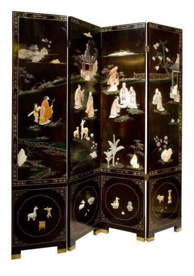 20th Century Chinese Lacquered Screen Miscellaneous 3