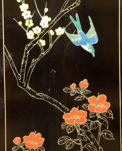 20th Century Chinese Lacquered Screen - Image 3