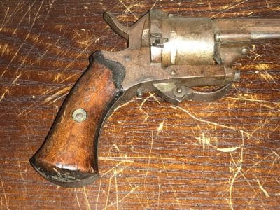 Pin Fire Revolver Double action Antique Guns 4