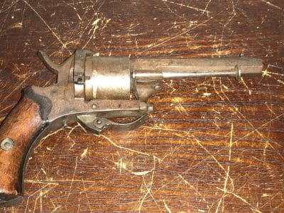 Pin Fire Revolver Double action Antique Guns 5