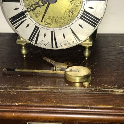 Lantern Clock, London double fusse chain driven Antique Clocks 6