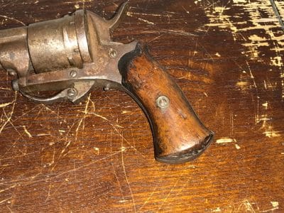 Pin Fire Revolver Double action Antique Guns 7