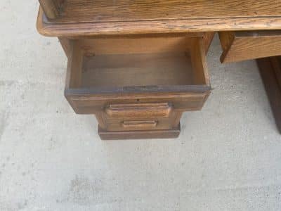 Oak Roll top S bend Desk Antique Desks 8