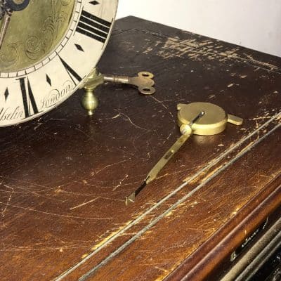 Lantern Clock, London double fusse chain driven Antique Clocks 13