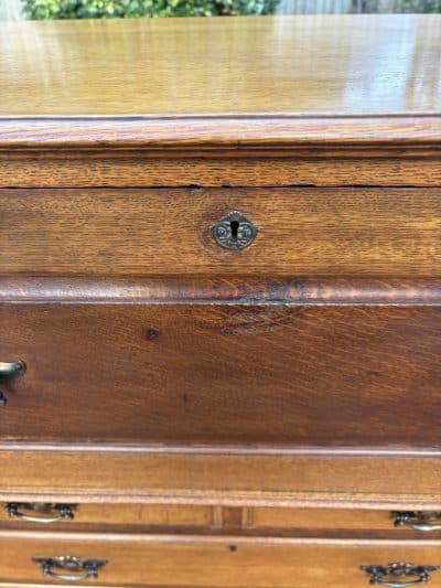 Arts & Crafts Oak Secretaire Bureau c1910 - Image 11