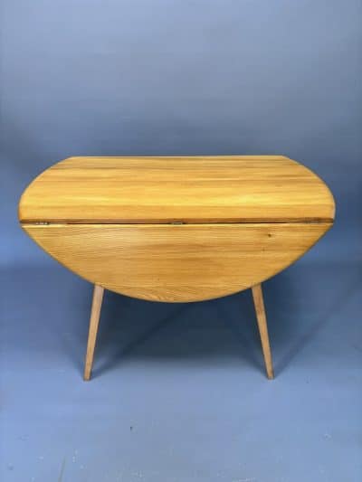 Mid Century Ercol Oval Drop Leaf Dining Table - Image 5
