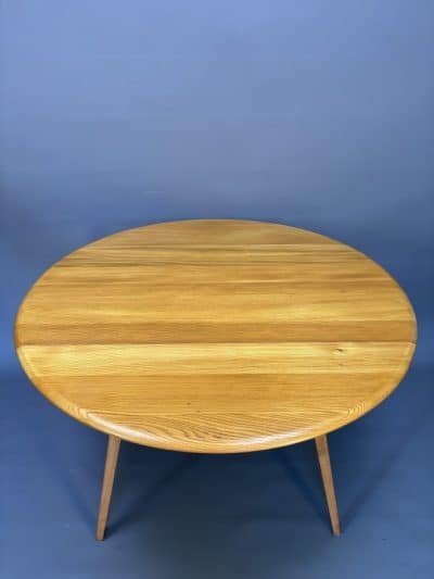 Mid Century Ercol Oval Drop Leaf Dining Table Dining Antique Furniture 5