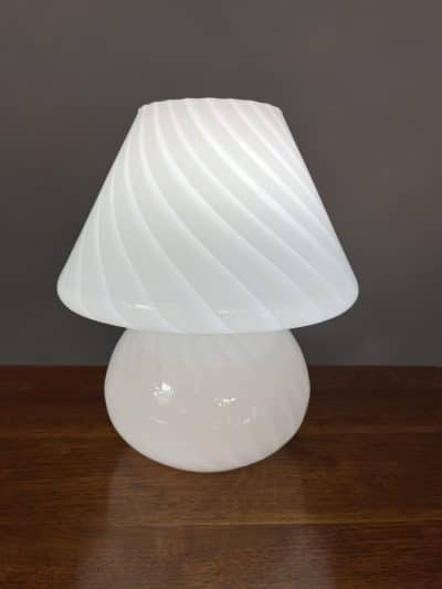 Mid Century Italian Glass Table Lamp Italian Antique Lighting 6