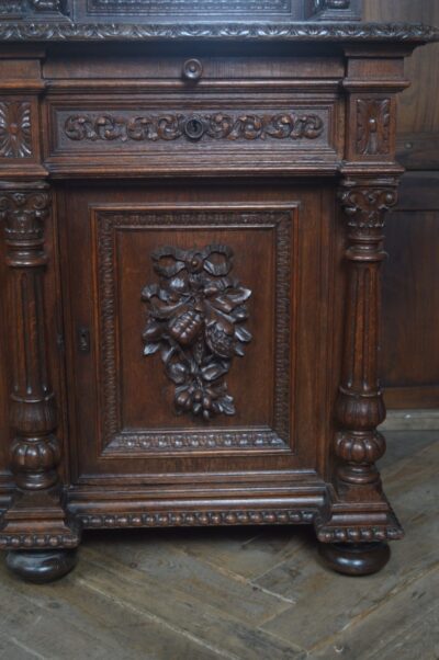 Continental Oak Mirror Back Sideboard SAI3254 - Image 14