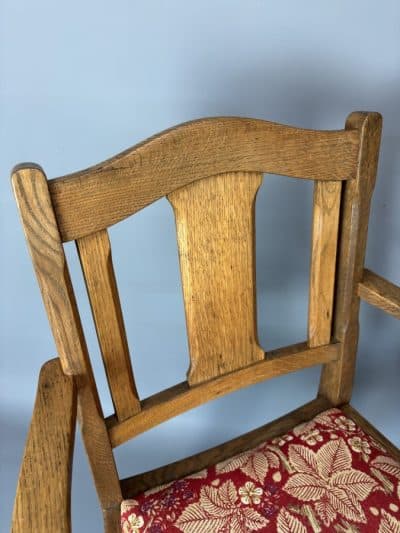 Cotswold School Oak Desk Chair cotswold school Antique Chairs 6