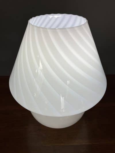 Mid Century Italian Glass Table Lamp Italian Antique Lighting 5