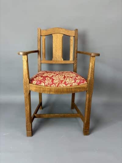 Cotswold School Oak Desk Chair cotswold school Antique Chairs 10