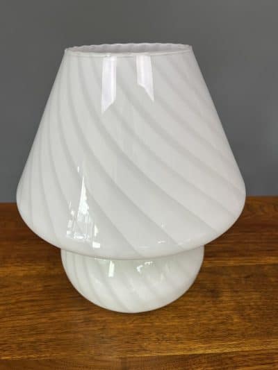 Mid Century Italian Glass Table Lamp Italian Antique Lighting 4