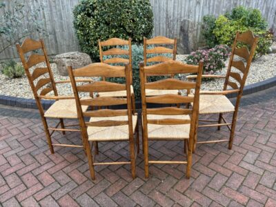 Neville Neal Cotswold School Six Dining Chairs cotswold school Antique Chairs 3