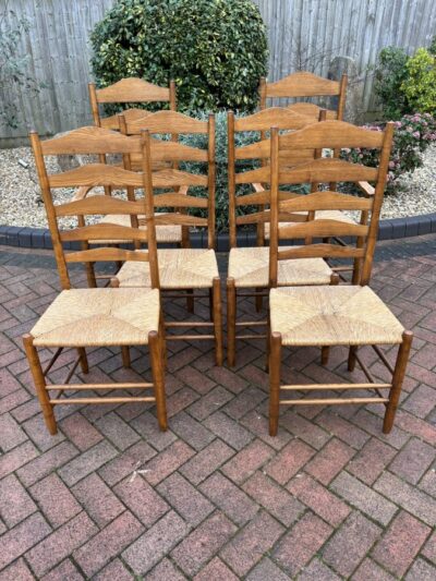 Neville Neal Cotswold School Six Dining Chairs cotswold school Antique Chairs 4