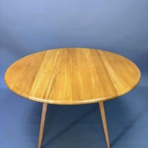 Mid Century Ercol Oval Drop Leaf Dining Table Dining Antique Furniture