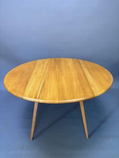 Mid Century Ercol Oval Drop Leaf Dining Table Dining Antique Furniture 3