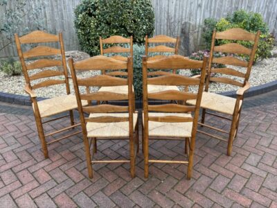 Neville Neal Cotswold School Six Dining Chairs - Image 3