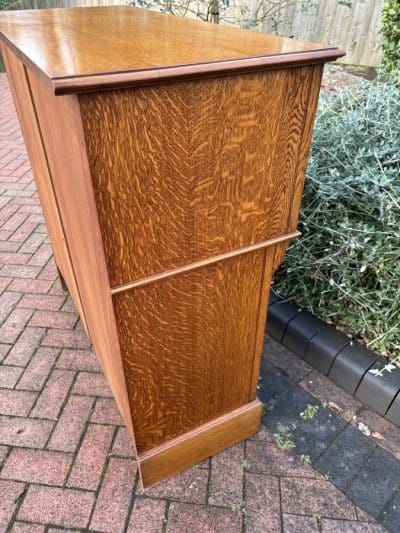 Arts & Crafts Oak Secretaire Bureau c1910 bookcase Antique Bookcases 14