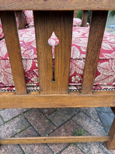 Pair of Arts & Crafts Reclining Armchairs c1900 - Image 6