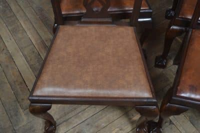 Set Of 8 Edwardian Chippendale Style Dining Chairs SAI3238 Antique Chairs 17