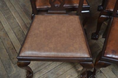 Set Of 8 Edwardian Chippendale Style Dining Chairs SAI3238 - Image 15