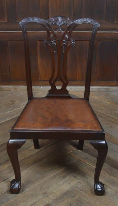 Set Of 8 Edwardian Chippendale Style Dining Chairs SAI3238 Antique Chairs 15