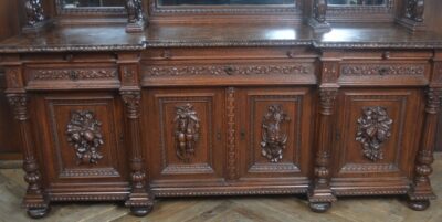 Continental Oak Mirror Back Sideboard SAI3254 - Image 23