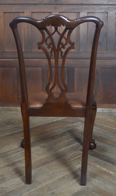 Set Of 8 Edwardian Chippendale Style Dining Chairs SAI3238 Antique Chairs 12