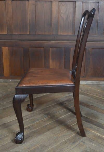 Set Of 8 Edwardian Chippendale Style Dining Chairs SAI3238 Antique Chairs 11