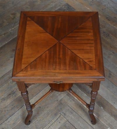 Mahogany Envelope Card Table SAI3256 Antique Furniture 10