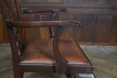 Set Of 8 Edwardian Chippendale Style Dining Chairs SAI3238 - Image 6
