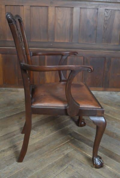 Set Of 8 Edwardian Chippendale Style Dining Chairs SAI3238 Antique Chairs 7