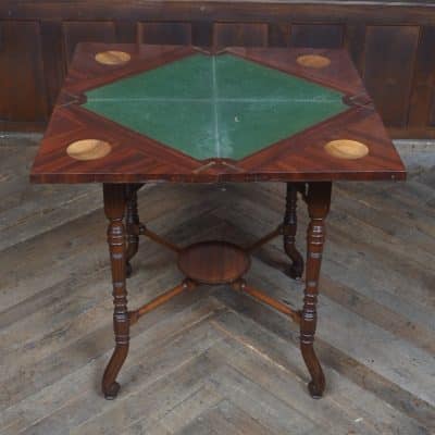 Mahogany Envelope Card Table SAI3256 - Image 5