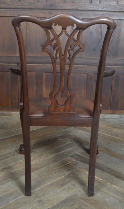 Set Of 8 Edwardian Chippendale Style Dining Chairs SAI3238 Antique Chairs 6