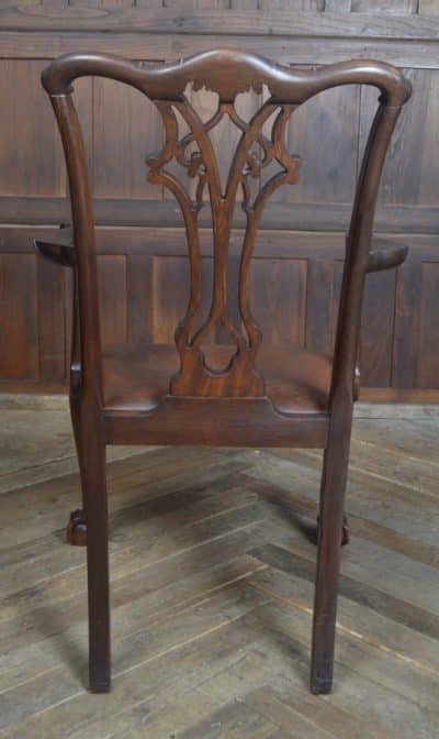Set Of 8 Edwardian Chippendale Style Dining Chairs SAI3238 - Image 4
