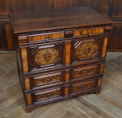 Carolean Style Oak Chest Of Drawers SAI3169 - Image 3