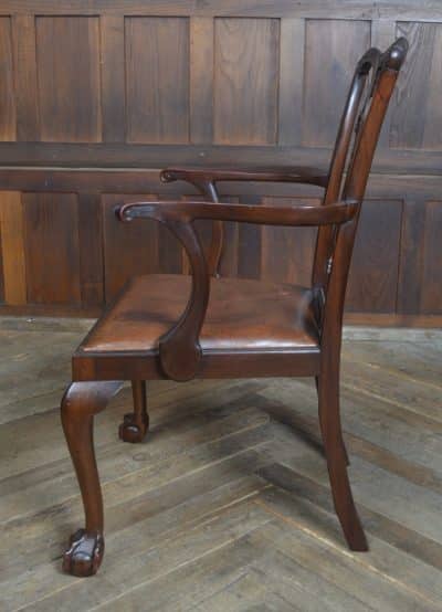 Set Of 8 Edwardian Chippendale Style Dining Chairs SAI3238 - Image 3
