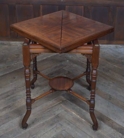 Mahogany Envelope Card Table SAI3256 Antique Furniture 4