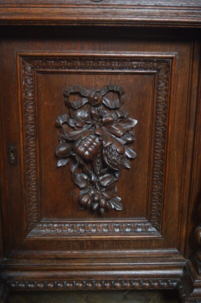 Continental Oak Mirror Back Sideboard SAI3254 - Image 30
