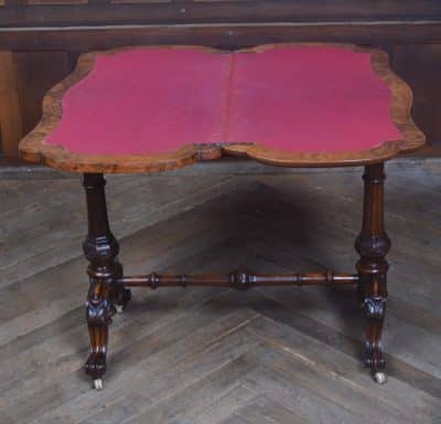 Victorian Walnut Fold-over Games Table SAI3221 Antique Furniture 12