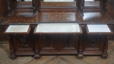 Continental Oak Mirror Back Sideboard SAI3254 - Image 27
