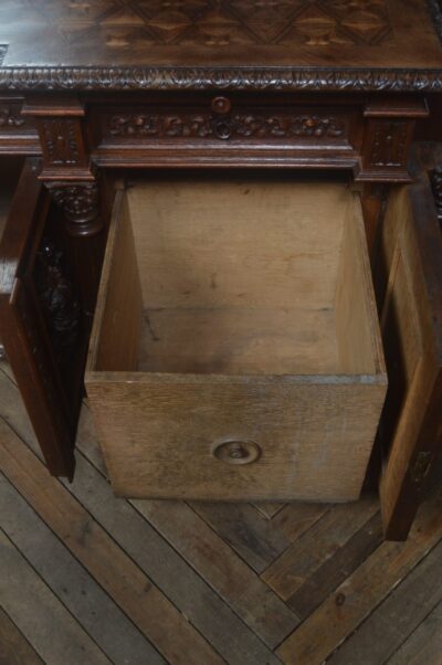 Continental Oak Mirror Back Sideboard SAI3254 - Image 8
