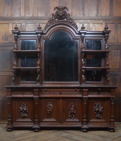 Continental Oak Mirror Back Sideboard SAI3254