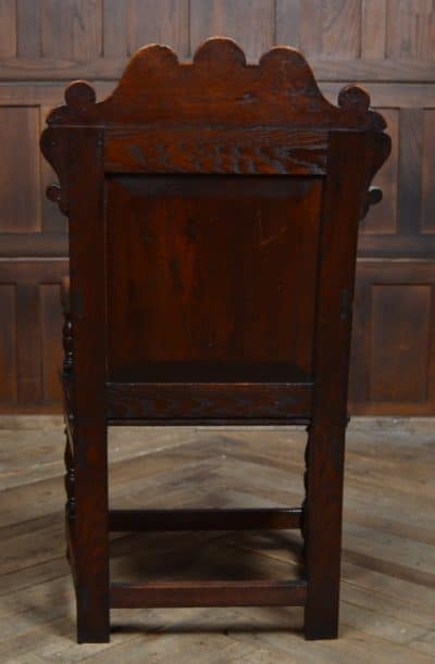 Edwardian Oak Arm Chair SAI3151 Antique Chairs 12