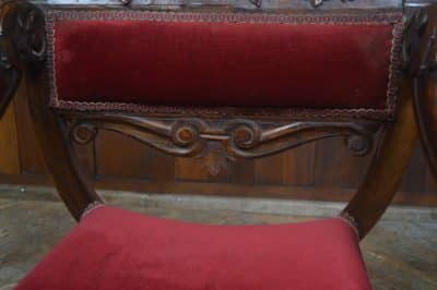 Victorian Savonarola Fruit Wood Chair SAI3223 SAVONAROLA Antique Chairs 19