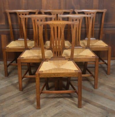 Edwardian Set Of 6 Chippendale Style Chairs SAI3253