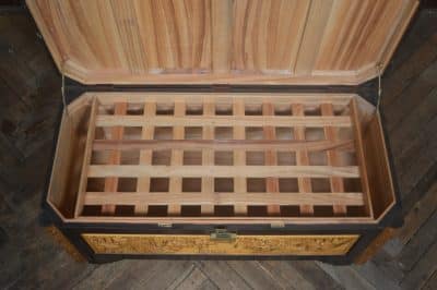 Chinese Camphor Wood Carved Storage /blanket Box SAI3263 Antique Coffers 25